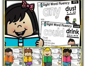 Sight Word Fluency Pyramid Sentences 英语启蒙五册 英文字幕版