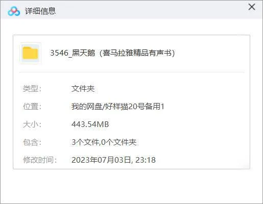 黑天鹅有声小说