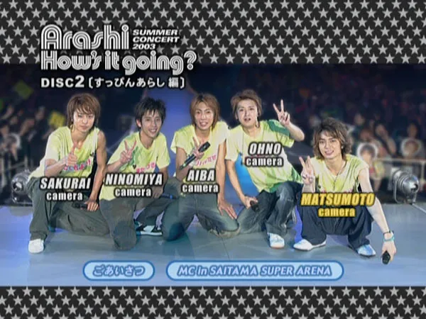 嵐 2003演唱会双碟DVD