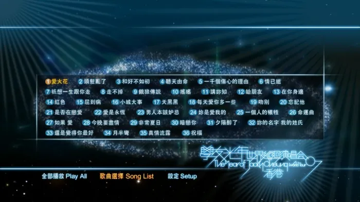 张学友2007光年巡迴演唱会蓝光