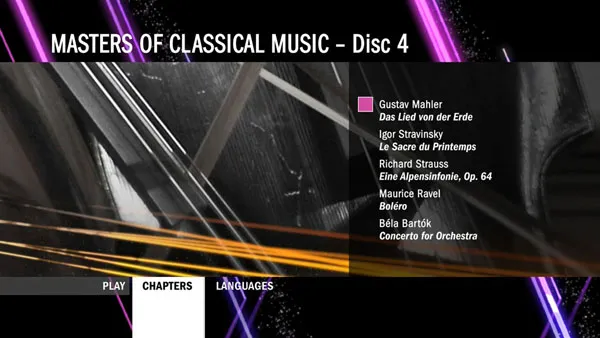 Classical Music Blu-ray collection