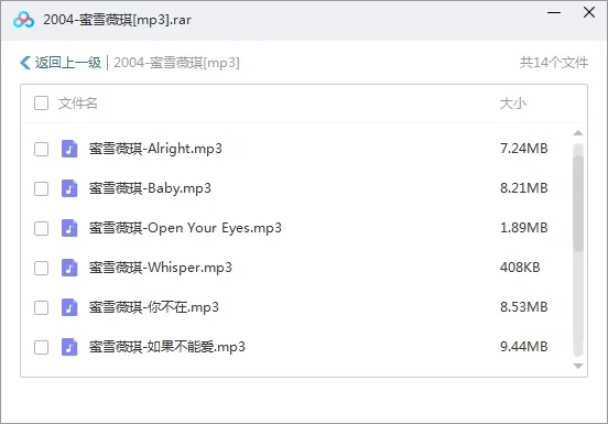 蜜雪薇琪2004-2007专辑