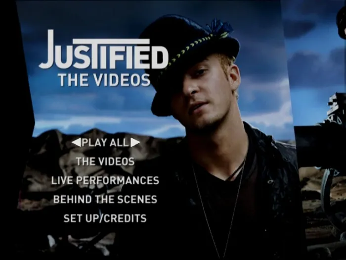 Justin Timberlake Justified DVD