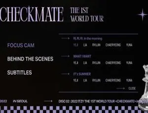 ITZY首尔演唱会2023：CHECKMATE世界巡演 蓝光双碟版 高清收藏