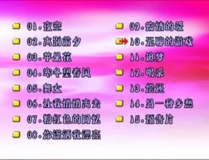 韩宝仪经典KTV专辑《夜空》DVD原盘高清
