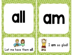 Sight Word Sentence Cards：5个级别少儿英语启蒙必备卡片大全-蓝海网
