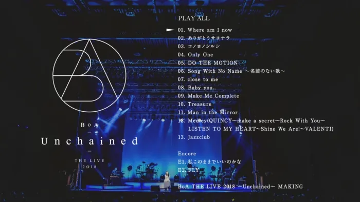 BoA Unchained演唱会蓝光