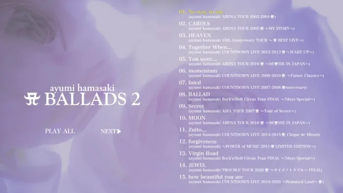 滨崎步 A BALLADS 2BD ISO